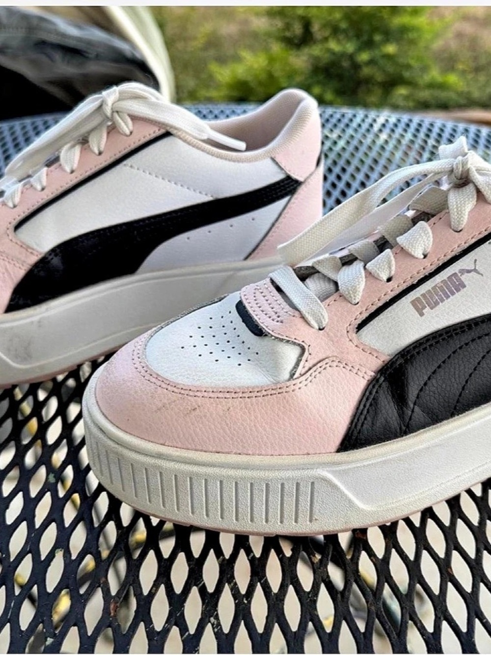 Puma Karmen Rebelle Women's Sneakers Pink & White US 9 Like New